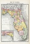 Map of Florida by Rand McNally and Company