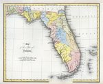 Map of the state of Florida by Isaac Taylor Hinton