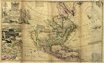 This map of North America, according to ye newest and most exact observations is most humbly dedicated by your Lordship's most humble servant by Herman Moll