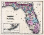 Gray's atlas map of Florida by Ormando Willis Gray