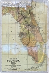 New map of Florida, 1885 by T. Ellwood Zell and Company and National Color Printing Co
