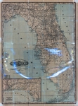 Railroad and county map of Florida