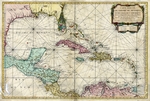 Carte réduite du golphe du Mexique et des isles de l'Amérique by Jacques Nicolas Bellin