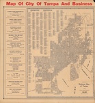 Map, City of Tampa and Business, 1928-29 by Business Men of Tampa