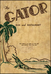 Menu, The Gator Bar and Restaurant, Alachua County, Florida