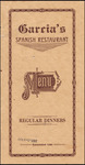 Menu, Garcia's Spanish Restaurant, Tampa, Florida by Garcia's Spanish Restaurant