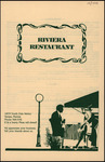 Menu, Riviera Restaurant, Tampa, Florida