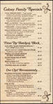 Menu, Specials for The Colony Beach and Tennis Resort, Seafood Shack, Cortez, Florida