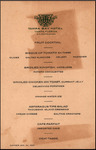 Dinner Menu, Tampa Bay Hotel, Tampa, Florida, January 14, 1921