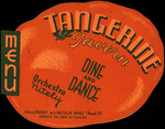 Menu, Tangerine Tavern, Tampa, Florida, A