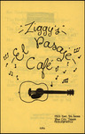Menu, Ziggy's El Pasaje Café, Ybor City, Florida