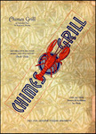 Menu, Chimes Grill, St. Augustine, Florida, circa 1950