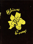 Drink Menu, Hibiscus Lounge, Palm Garden Restaurant, Clearwater, Florida, circa 1950s