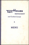 Menu, Toll House Restaurant and Cocktail Lounge, circa 1950s