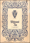 Menu, Wedgwood Inn, St. Petersburg, Florida, December 16, 1952