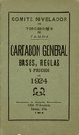 Bases, Reglas y Cartabon General de la Nivelacion de Tampa, Fla. de 1924