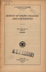 Survey of Negro Colleges and Universities, Section of Bulletin, 1928, No. 7, Chapter XIII, Florida by United States. Bureau of Education