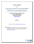 Policy Brief for Training the Lifeline: Florida EMS NREMT Performance and Program Quality by Florida Center for Emergency Medical Services