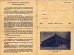 Pan-American Federation Building Pamphlet, 1945 by Pan-American Federation