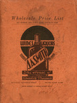 J.A. Smith Inc. Wine & Liquors Wholesale Price List, March 1, 1938