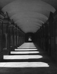 A corridor in Hampton Court Palace by Allan D. Cruickshank