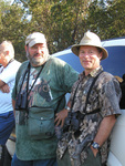Wes Biggs chats with a Florida Ornithological Society (FOS) member during a birding trip in Leesburg by Florida Ornithological Society