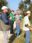 A group of Florida Ornithological Society (FOS) members observe during a birding trip in Leesburg