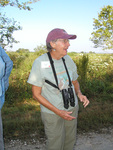 Dot Freeman smiles mid-conversation, Leesburg, Florida by Florida Ornithological Society