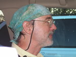 Peter Merritt looks ahead from inside a vehicle, Leesburg, Florida