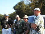 Florida Ornithological Society (FOS) members chat during a birding trip in Leesburg