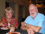 Soo Whiting and Jack Hailman smile for a photo during a Florida Ornithological Society (FOS) meeting in Mount Dora