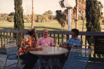 Herb Kale, Fred Lohrer, and Todd Engstrom chat outside during a Florida Ornithological Society (FOS) spring meeting in Naples by Florida Ornithological Society