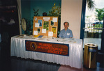 President Fred Lohrer poses while working a Florida Ornithological Society (FOS) exhibit at the 1994 National Audubon Society Convention in Fort Myers