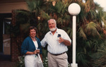 Linda and John Douglas smile for a photo during a Florida Ornithological Society (FOS) spring meeting in Naples
