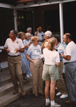 Rick West and Herb Kale chat with other Florida Ornithological Society (FOS) members during a meeting at Archbold Biological Station