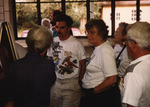 Bill Pranty and other Florida Ornithological Society (FOS) members chat during a meeting at Archbold Biological Station