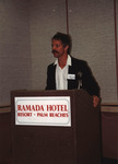 Todd Engstrom speaks at the Florida Ornithological Society (FOS) 1994 spring meeting in West Palm Beach