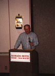 Glen Woolfenden speaks at the Florida Ornithological Society (FOS) 1994 spring meeting in West Palm Beach