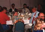 Beth and Vaughn Morrison, Bruce Anderson, Greg Butcher, and Todd Engstrom smile at the 1994 Florida Ornithological Society (FOS) spring meeting