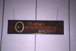 A Florida Ornithological Society plaque decorates the wall at the 1994 spring meeting in West Palm Beach