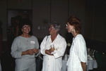 Jan Woolfenden, Marie Slaney, and another Florida Ornithological Society (FOS) member smile together at the 1994 spring meeting in West Palm Beach