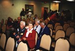 A room of Florida Ornithological Society members wait for a presentation to begin during a meeting in Jacksonville, Florida