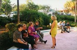 Guests chat and sip drinks at a Florida Ornithological Society meeting in Gainesville, Florida by Florida Ornithological Society