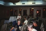 Florida Ornithological Society members turn in their seats to chat at the 1996 fall meeting