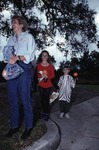 Molly Fitzpatrick leads her two children in trick-or-treating at Archbold Biological Station by Ed Slaney