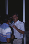 John Fitzpatrick gestures with his hands during a conversation at Archbold Biological Station by Ed Slaney