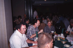 Peter Merritt and Ann Paul chat over a meal during a Florida Ornithological Society meeting in Tallahassee, Florida