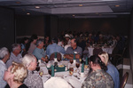 Florida Ornithological Society (FOS) members dine and chat during a FOS meeting in Tallahassee, Florida