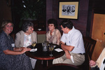 Ann and Rich Paul laugh with Jan Woolfenden during a Florida Ornithological Society meeting in Tallahassee, Florida