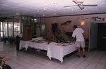 Florida Ornithological Society members sell merchandise at a meeting in Titusville, Florida